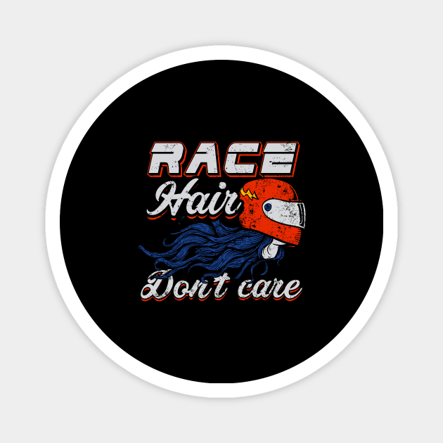 Race hair don't care Magnet by captainmood